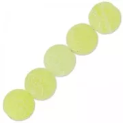 Perles rondes Agate teintées effet craquelé 6 mm Jonquil x15