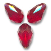 Poires Swarovski 5500 9x6 mm Siam x4|raw }}