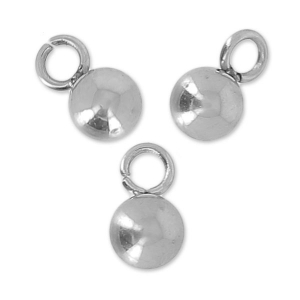 Breloques boules 4 mm pour chaînette d'extension en Acier inoxydable x10