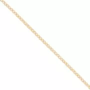 Chaîne maille Forçat limée 1.8 mm Doré à l'or fin x 98cm