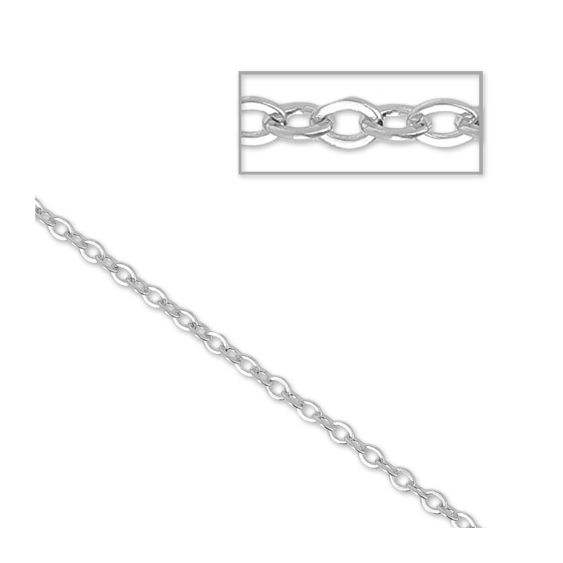 Chaîne Forçat 7x6 Mm Pour Création De Bijoux - 1 Mètre, Accessoire Neuf Pour Bracelets/colliers