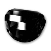 Perle Twist Swarovski 5621 18 mm Jet x1