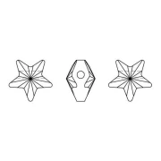 Etoile Swarovski 5714 8 mm Crystal x1
