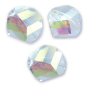 Helix Bead Swarovski 5020  8 mm Crystal AB x1