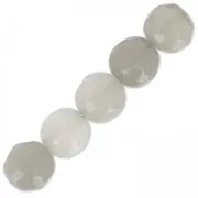 Perles Rondes facettées en agate teintée 6 mm Black Diamond x15