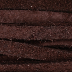 Lacet cuir façon daim  3x1 mm Wine x 2m