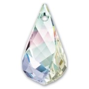 Goutte Helix Swarovski 6020 30 mm Crystal AB x1|raw }}