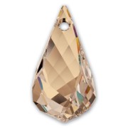 Goutte Helix Swarovski 6020 18 mm Crystal Golden Shadow x1|raw }}