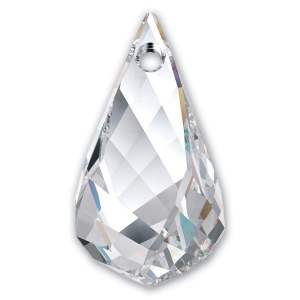 Goutte Helix Swarovski 6020 18 mm Crystal  x1