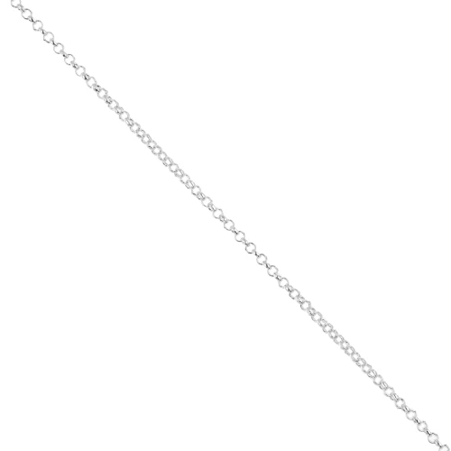 Chaîne maille jaseron 1,9 mm argenté HQ x1m