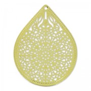 Pendentifs légers gouttes 23 mm doré x4|raw }}