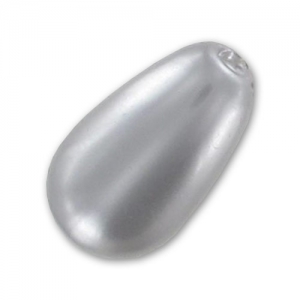 Nacrée Swarovski semi-percée 5816 15x8 mm Light Grey Pearl x1
