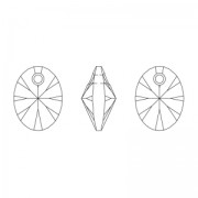 Mni oval Pendant Swarovski 6028 8 mm Crystal AB x1