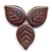 Feuilles 18x13 mm Dark Bronze x10|raw }}