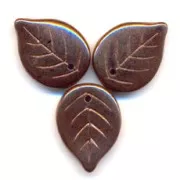 Feuilles 18x13 mm Dark Bronze x10