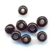 Perles rocailles Preciosa 5/0 4.5 mm - Jet x20g