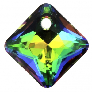 Pendentif Princess Cut Swarovski 6431 11.5 mm Crystal Vitrail Medium x1