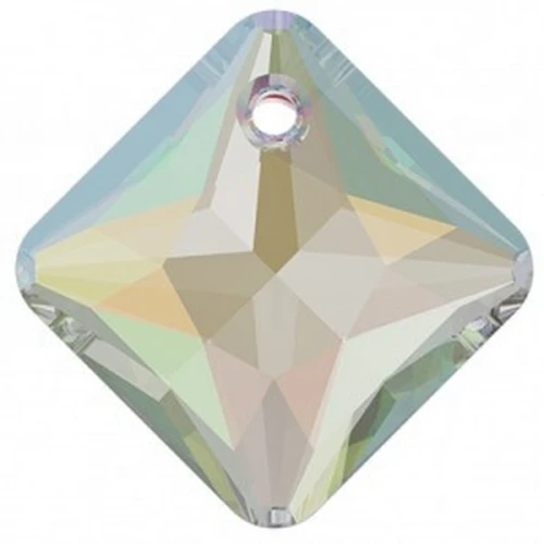 Pendentif Princess Cut Swarovski 6431 9 mm Crystal AB x1
