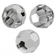 Perles rondes  PureCrystal 5000 4 mm Crystal Light Chrome x20