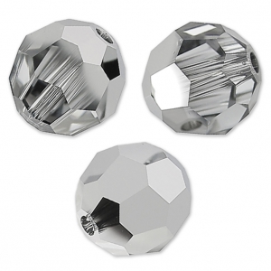 Perle ronde  PureCrystal 5000 8 mm Crystal Light Chrome x1