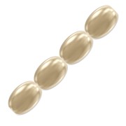 Perles nacrées Swarovski Grain de riz - 5824 4 mm Gold Pearl x20