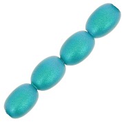 Perles nacrées Swarovski Grain de riz 5824 4mm Iridescent Dk Turquoise Pearl x20