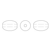 Perles nacrées Swarovski Grain de riz 5824 4mm Iridescent Dk Turquoise Pearl x20