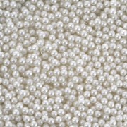 Perles rondes sans trou - mini boules Swarovski - 5809 1.5 mm White Pearl x50|raw }}