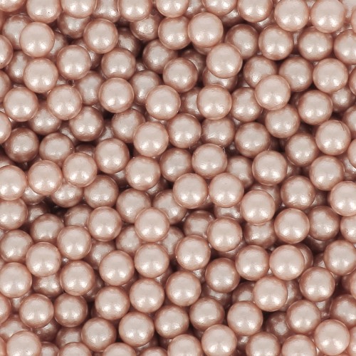 Perles rondes sans trou - boules Swarovski - 5809 3 mm Rose Gold Pearl x25