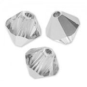 Toupies en cristal PureCrystal 5328 4 mm Crystal Light Chrome x50|raw }}