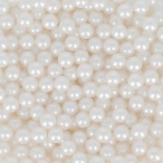 Perles rondes sans trou - boules Swarovski - 5809 3 mm White Pearl x25|raw }}