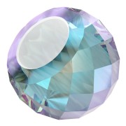 Briolette XXL Swarovski 5043 - perle rondelle 11 mm Aquamarine Shimmer 2X x1