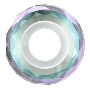 Briolette XXL Swarovski 5043 - perle rondelle 11 mm Aquamarine Shimmer 2X x1