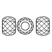 Briolette XXL Swarovski 5043 - perle rondelle 11 mm Aquamarine Shimmer 2X x1