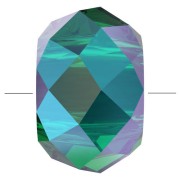 Briolette XL Swarovski 5042 perle rondelle 6 mm - Emerald Shimmer 2X x1|raw }}