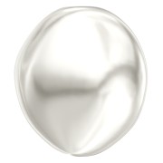 Baroque nacrée Swarovski 5842 perle plate irrégulière 14 mm White Pearl x1