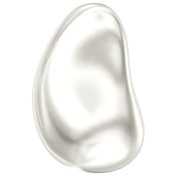 Baroque nacrée Swarovski 5843 perle goutte irrégulière 16 mm White Pearl x1