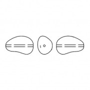 Baroque nacrée Swarovski 5843 perle goutte irrégulière 12 mm Light Grey Pearl x1