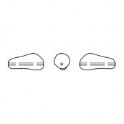 Baroque nacrée Swarovski 5844 perle ovale irrégulière 14 mm Dark Grey Pearl x1