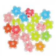 Assortiment de perles fleurs 9 mm Multicolore x20|raw }}
