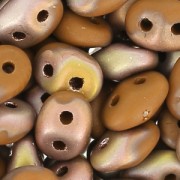 SuperDuo 2,5x5 mm Choco Capri Gold Mat x10g|raw }}