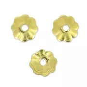 Coupelles fleurs 3 mm en Gold filled (or laminé)  x20