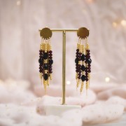 Olive Briolette Swarovski 5044 perle olive 7x6 mm - Jet x1