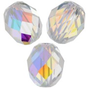 Olive Briolette Swarovski 5044 perle olive 9.5x8 mm - Crystal AB x1|raw }}