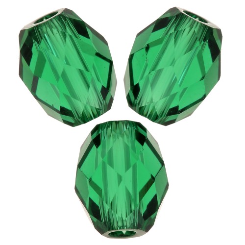 Olive Briolette Swarovski 5044 perle olive 7x6 mm - Majestic Green x1