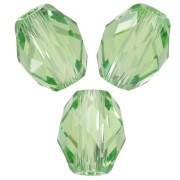 Olives Briolettes Swarovski 5044 perles olives 5x4 mm - Reinvented Peridot x10