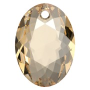 Pendentif Swarovski 6438 Elliptic Cut Pendant 9 mm - Crystal Golden Shadow x1