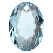Pendentif Swarovski 6438 Elliptic Cut Pendant 9 mm - Aquamarine x1|raw }}