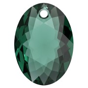 Pendentif Swarovski 6438 Elliptic Cut Pendant 9 mm - Emeraude x1|raw }}