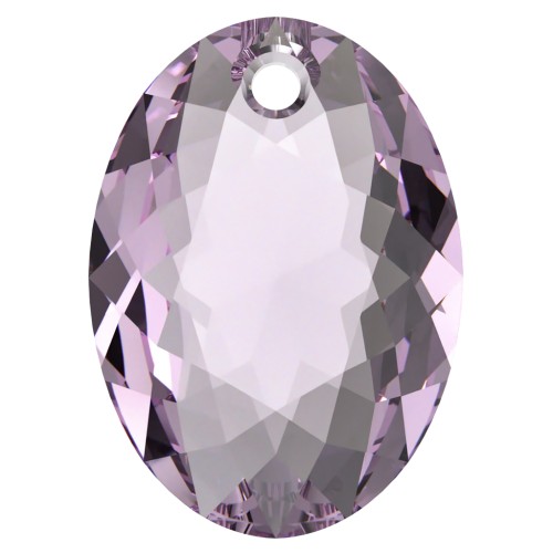 Pendentif Swarovski 6438 Elliptic Cut Pendant 9 mm - Light Amethyst x1